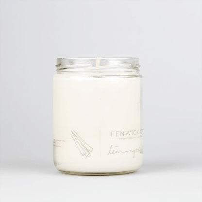 Organic Coconut Wax Candle - Lemongrass - Fenwick Candles Aromatherapy Fenwick Candles Prettycleanshop