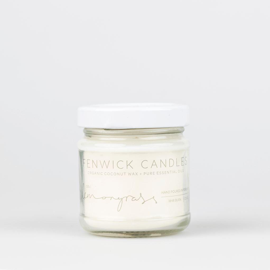 Organic Coconut Wax Candle - Lemongrass - Fenwick Candles Aromatherapy Fenwick Candles Small (2.5oz) Prettycleanshop