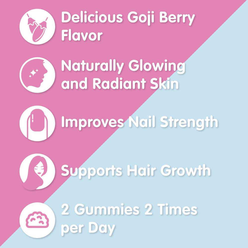 Pure Beauty Gummies for Adults (Sugar-Free) Wellness Herbaland Prettycleanshop