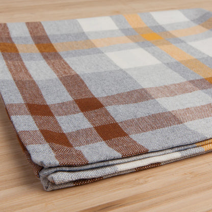 Recycled Napkins Second Spin Plaid Maize - Set of 4