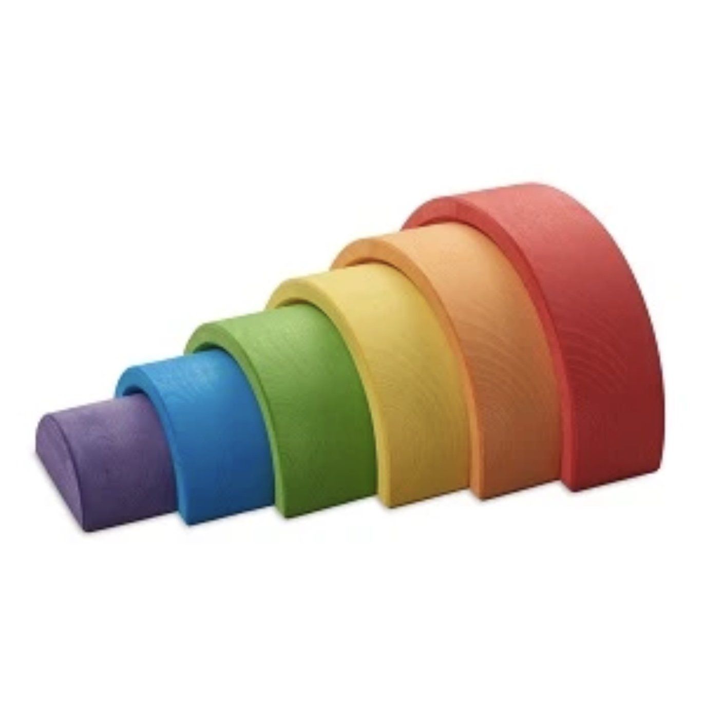 Rainbow Nesting Arch Red (6pc) by OCAMORA Toys Ocamora Prettycleanshop
