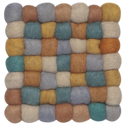 Recycled Wool Felt Trivets - Dot Ombre Kitchen Now Designs Ochre Scattered Prettycleanshop