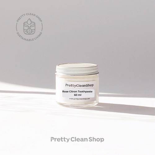Refillable Toothpaste - Banana Oral Care Rose Citron 70g glass jar (REFILLABLE includes $1.25 deposit) Prettycleanshop
