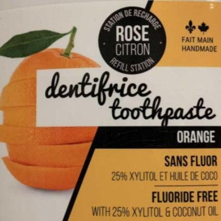 Refillable Toothpaste - Orange Oral Care Rose Citron Prettycleanshop