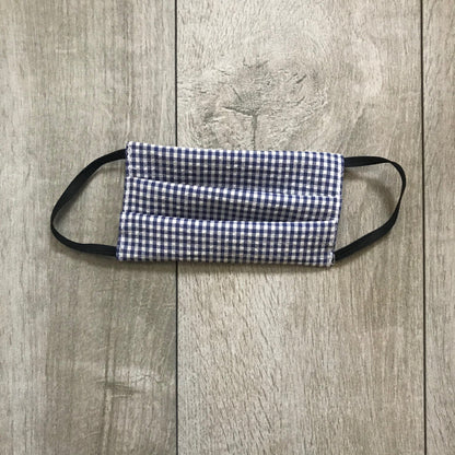 Reusable Face Masks - adult size on the go Pretty Clean Shop Blue & White Checkered Prettycleanshop