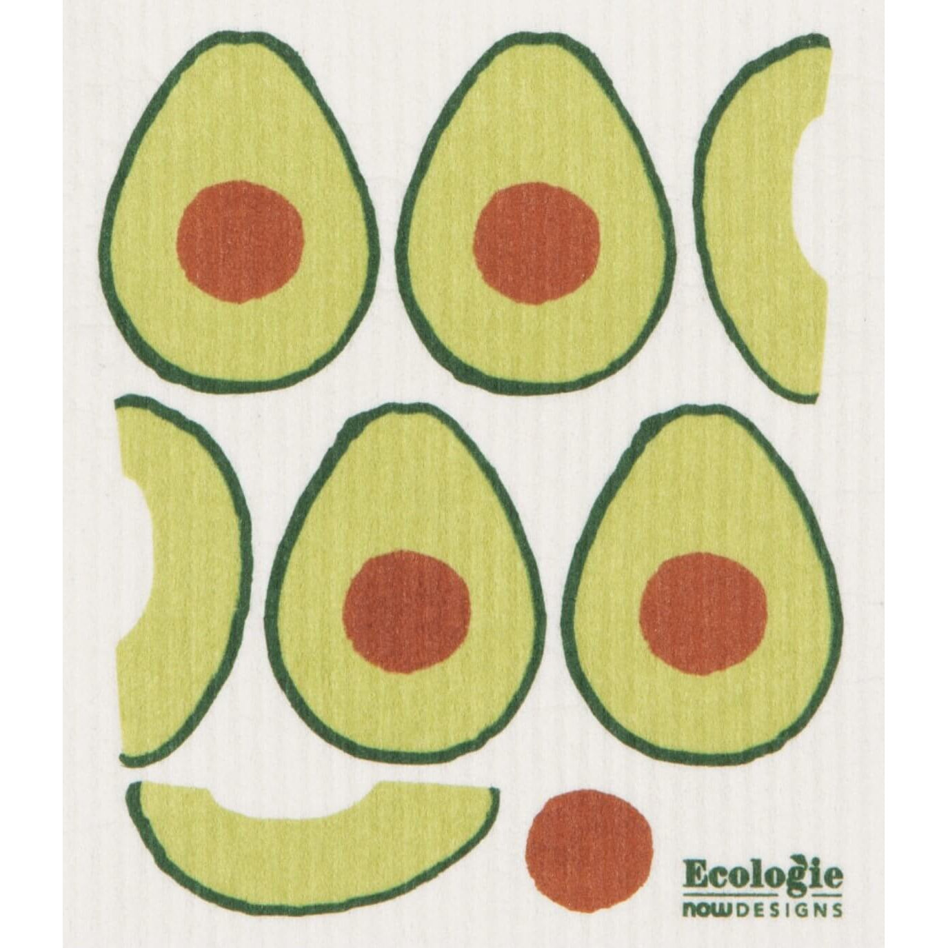 Reusable Swedish Sponges - Fruits & Veggies - by Ecologie Kitchen Now Designs Avocados Prettycleanshop