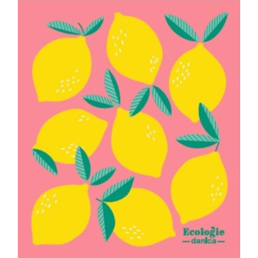 Reusable Swedish Sponges - Fruits & Veggies - by Ecologie Kitchen Now Designs Lemons Prettycleanshop