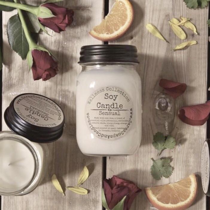 Sensual - Soy Wax Candle aromatherapy Sara's Soaps and Candles SENSUAL Prettycleanshop