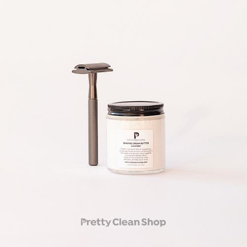 Shaving Cream Butter Grooming Pretty Clean Living Pure Lavender Prettycleanshop
