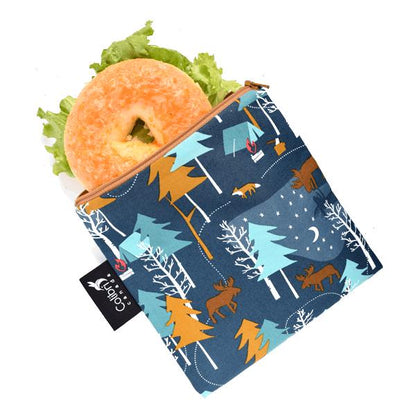 Snack and Storage Bag with Zipper - LARGE on the go Colibri Camp Out Prettycleanshop