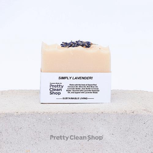 Artisanal Soap Bar Simply Lavender x Pretty Clean Shop Bath and Body Pretty Clean Living Prettycleanshop
