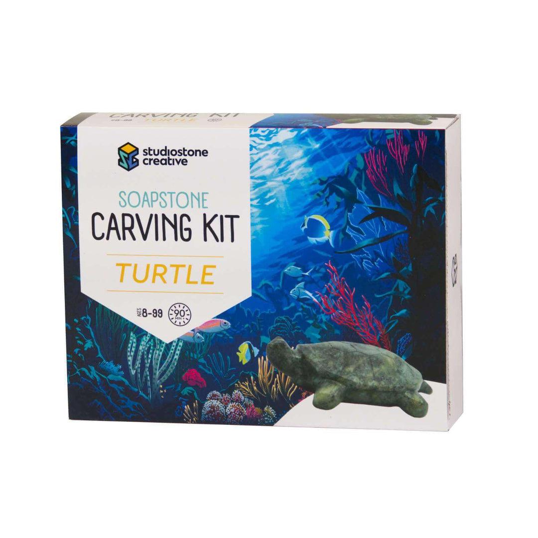 Soapstone Carving Kit - Turtle Arts & Crafts Studiostone Creative Prettycleanshop