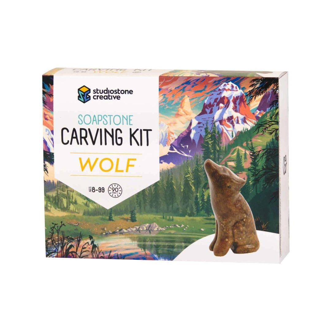 Soapstone Carving Kit - Wolf Arts & Crafts Studiostone Creative Prettycleanshop