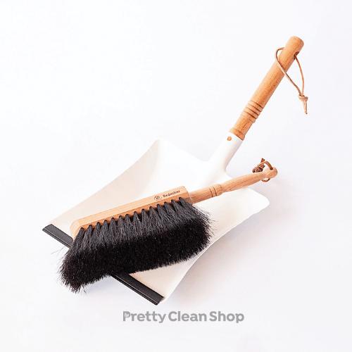 Sweeping Set by Redecker Brushes & Tools Redecker Sweeping Brush Regular Dustpan White Prettycleanshop