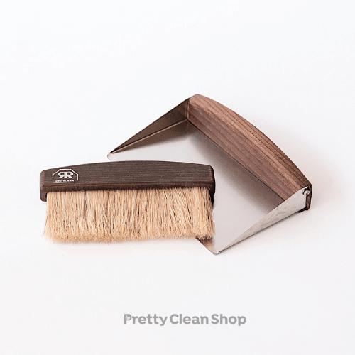 Table Sweeping Set by Redecker Brushes & Tools Redecker Dark oiled ash Prettycleanshop