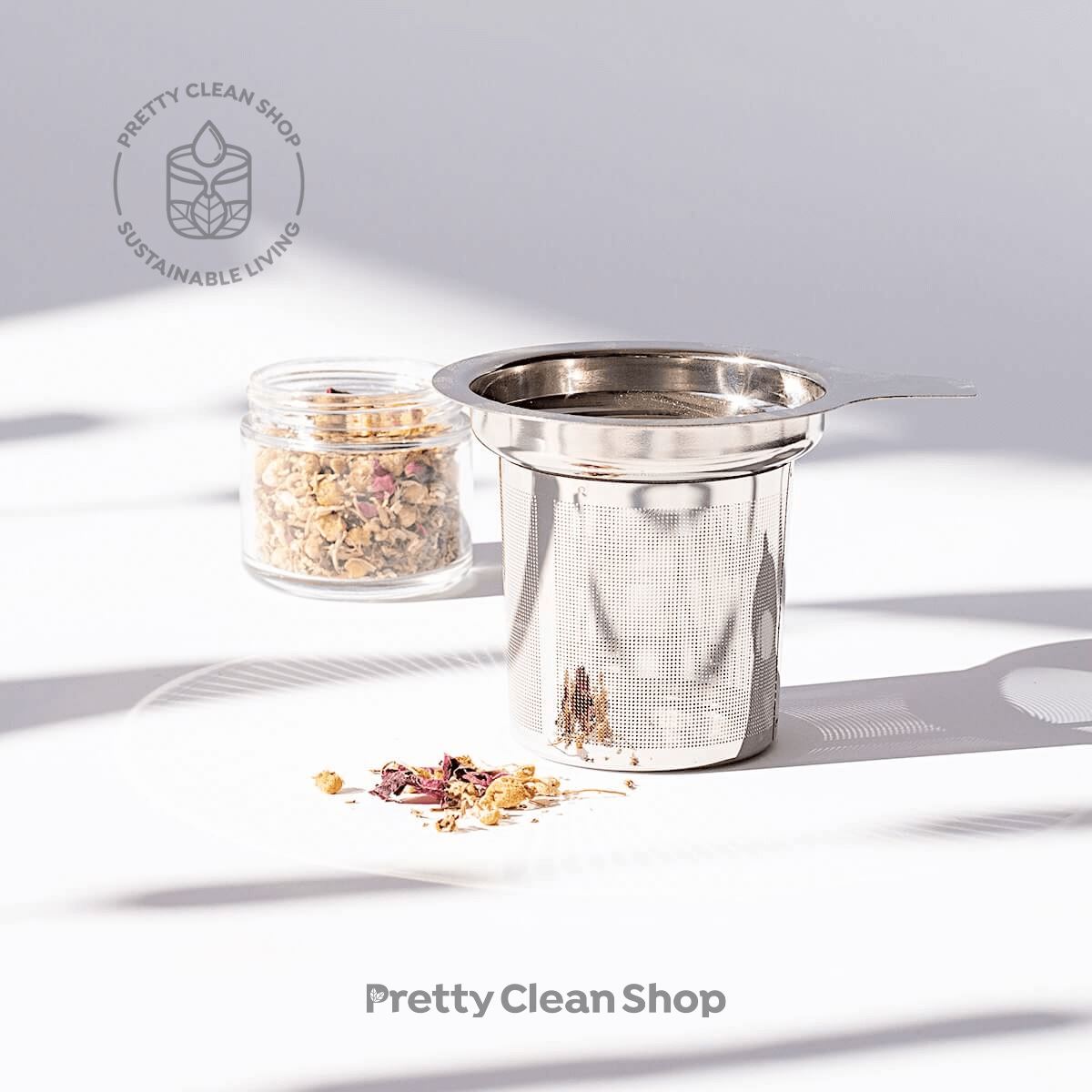 Tea Strainer Infuser - Basket Kitchen Pretty Clean Living Prettycleanshop