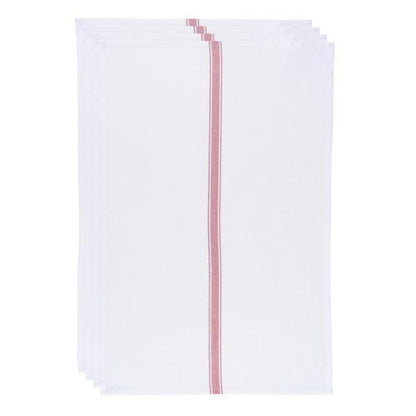 Tea Towels 100% cotton - Set of 4 Kitchen Now Designs Brooklyn Poppy Stripe Prettycleanshop