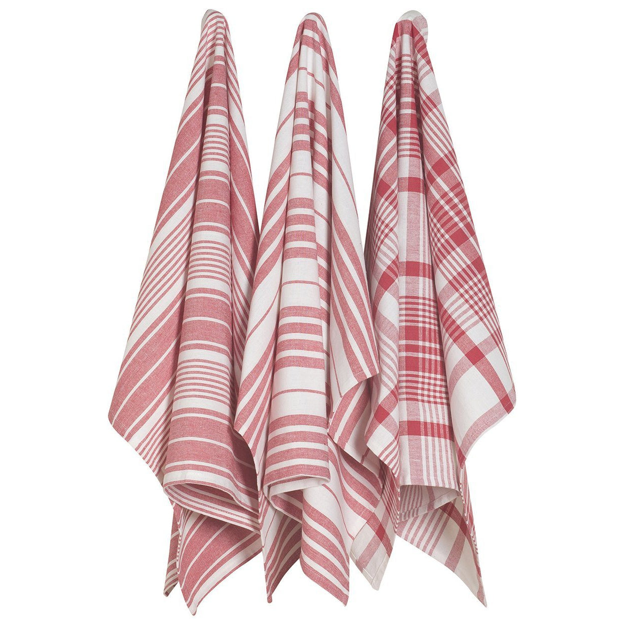 Tea Towels Jumbo 100% Cotton - Set of 3 Kitchen Now Designs Red Prettycleanshop