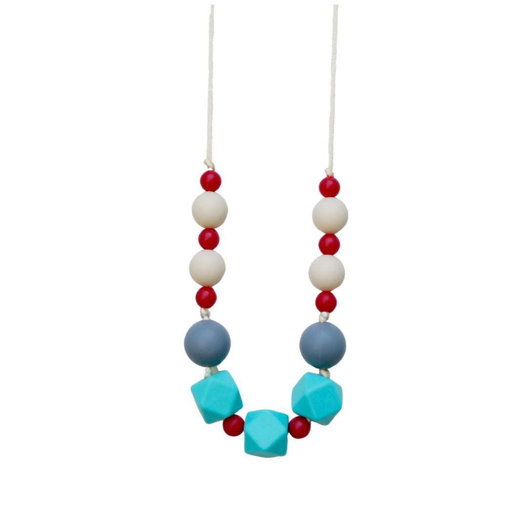 Teething necklace - Bold (different colours available) Baby and Kids Pretty Clean Living Bold - aqua Prettycleanshop