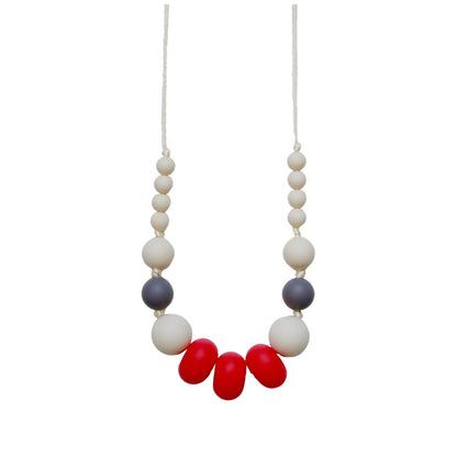 Teething necklace - Bold (different colours available) Baby and Kids Pretty Clean Living Bold - tomato red Prettycleanshop