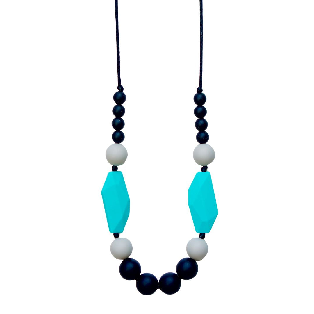 Teething necklace - Carola (different colours available) Baby and Kids Pretty Clean Living Carola - Aqua Prettycleanshop
