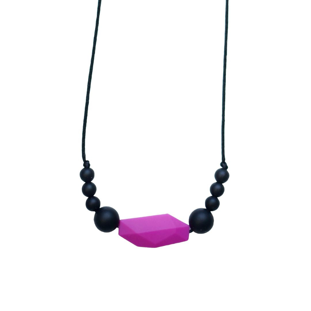 Teething necklace - Lara (different colours available) Baby and Kids Pretty Clean Living Lara - hot pink Prettycleanshop