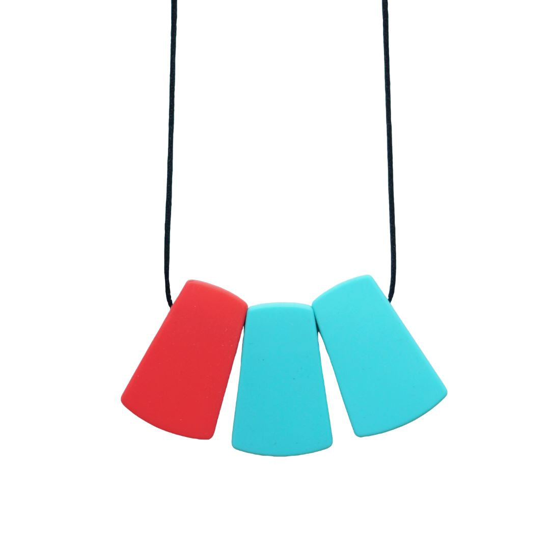 Teething necklace - Mayan (different colours available) Baby and Kids Pretty Clean Living Mayan - coral aqua Prettycleanshop