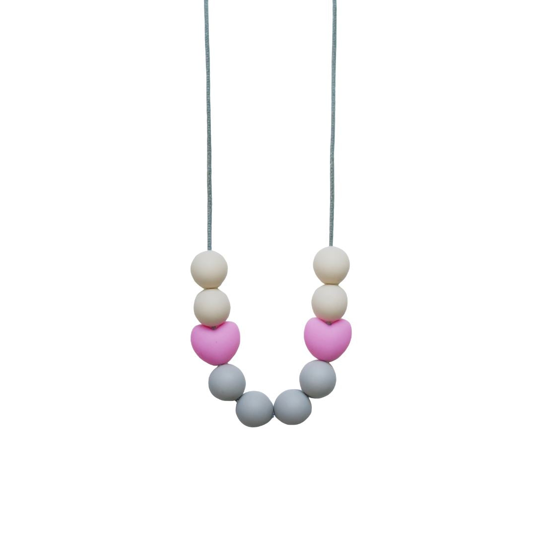 Teething necklace - Sweatheart (different colours available) Baby and Kids Pretty Clean Living Sweatheart - Cotton candy Prettycleanshop