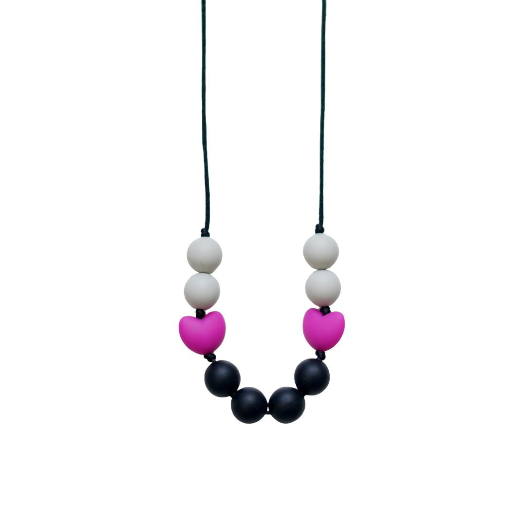 Teething necklace - Sweatheart (different colours available) Baby and Kids Pretty Clean Living Sweatheart - Hot pink Prettycleanshop