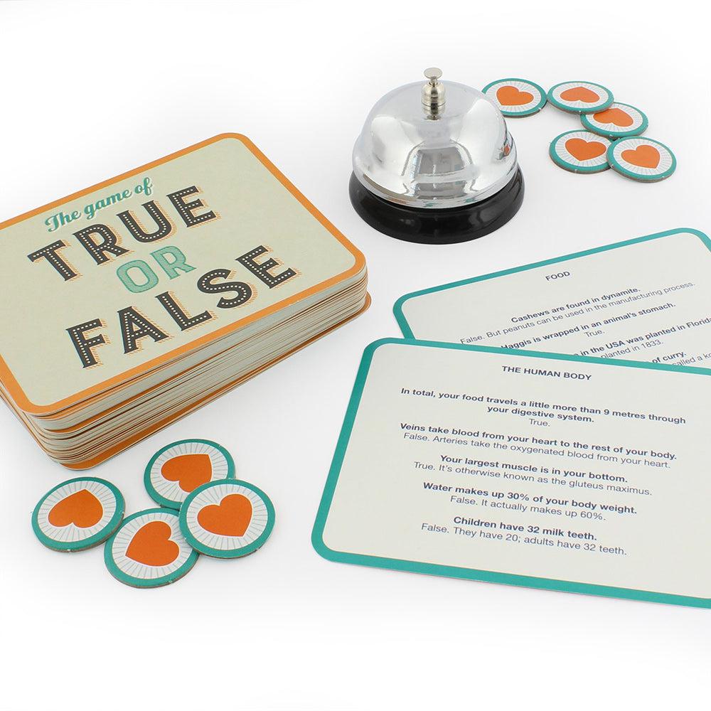 The Game of True or False Games Ginger Fox Prettycleanshop