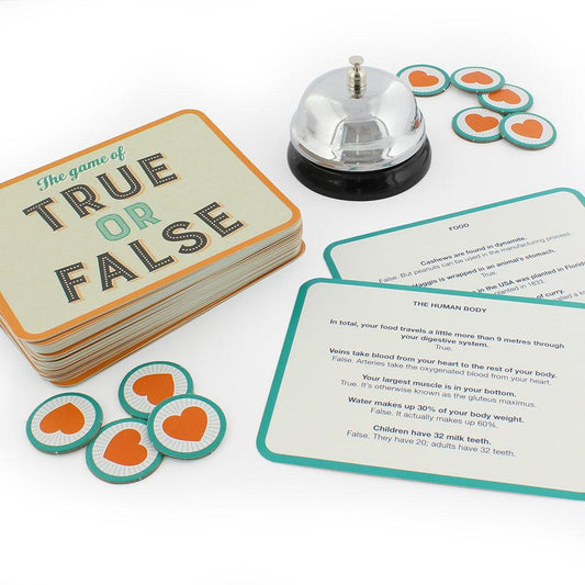 The Game of True or False Games Ginger Fox Prettycleanshop