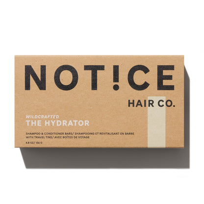 The Hydrator Moisturizing Shampoo + Conditioner Bars Travel Pack - by Unwrapped Life Hair Not!ce Hair Co. Prettycleanshop