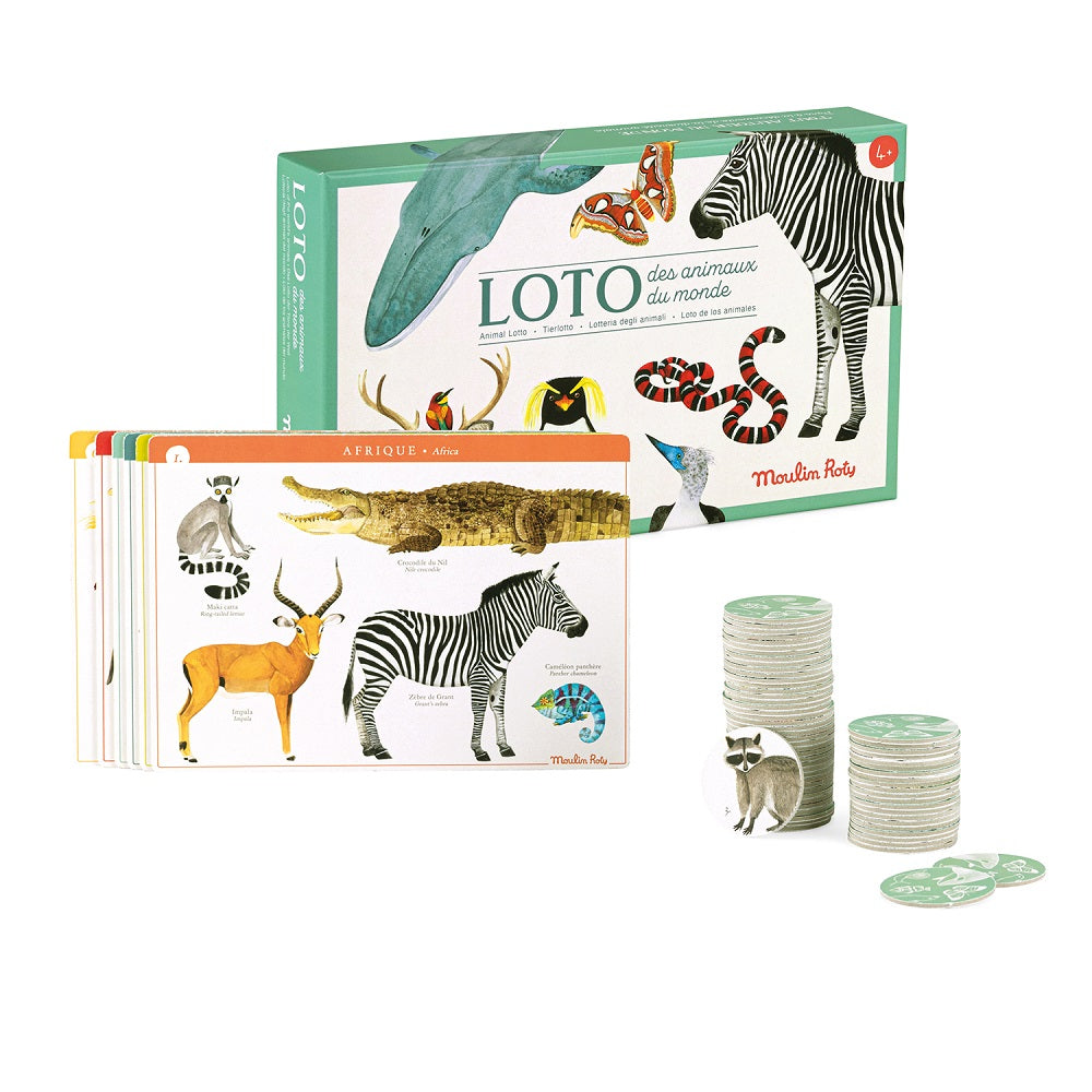 Tout Autour Animal Lotto/Bingo by Moulin Roty Baby and Kids Moulin Roty Prettycleanshop