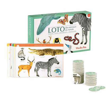 Tout Autour Animal Lotto/Bingo by Moulin Roty Baby and Kids Moulin Roty Prettycleanshop