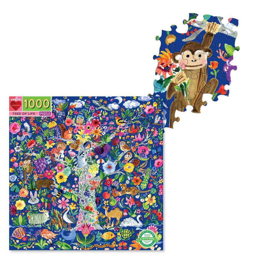 Tree of Life 1000 Piece Square Puzzle by eeBoo Games Eeboo Prettycleanshop
