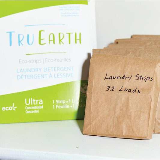 Tru Earth Laundry Detergent Strips - BULK - Fragrance Free Laundry Tru Earth 32 loads (in paper bag) Prettycleanshop