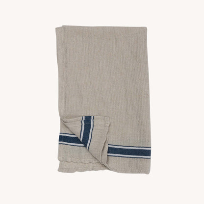 Turkish Hand Towel Linen - Denim Stripe Kitchen Pokoloko Prettycleanshop