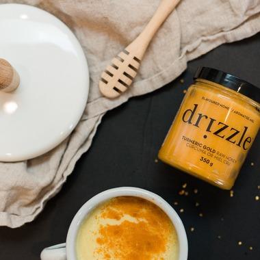 Drizzle Turmeric Gold Superfood Raw Honey 350gr Kitchen Drizzle Prettycleanshop
