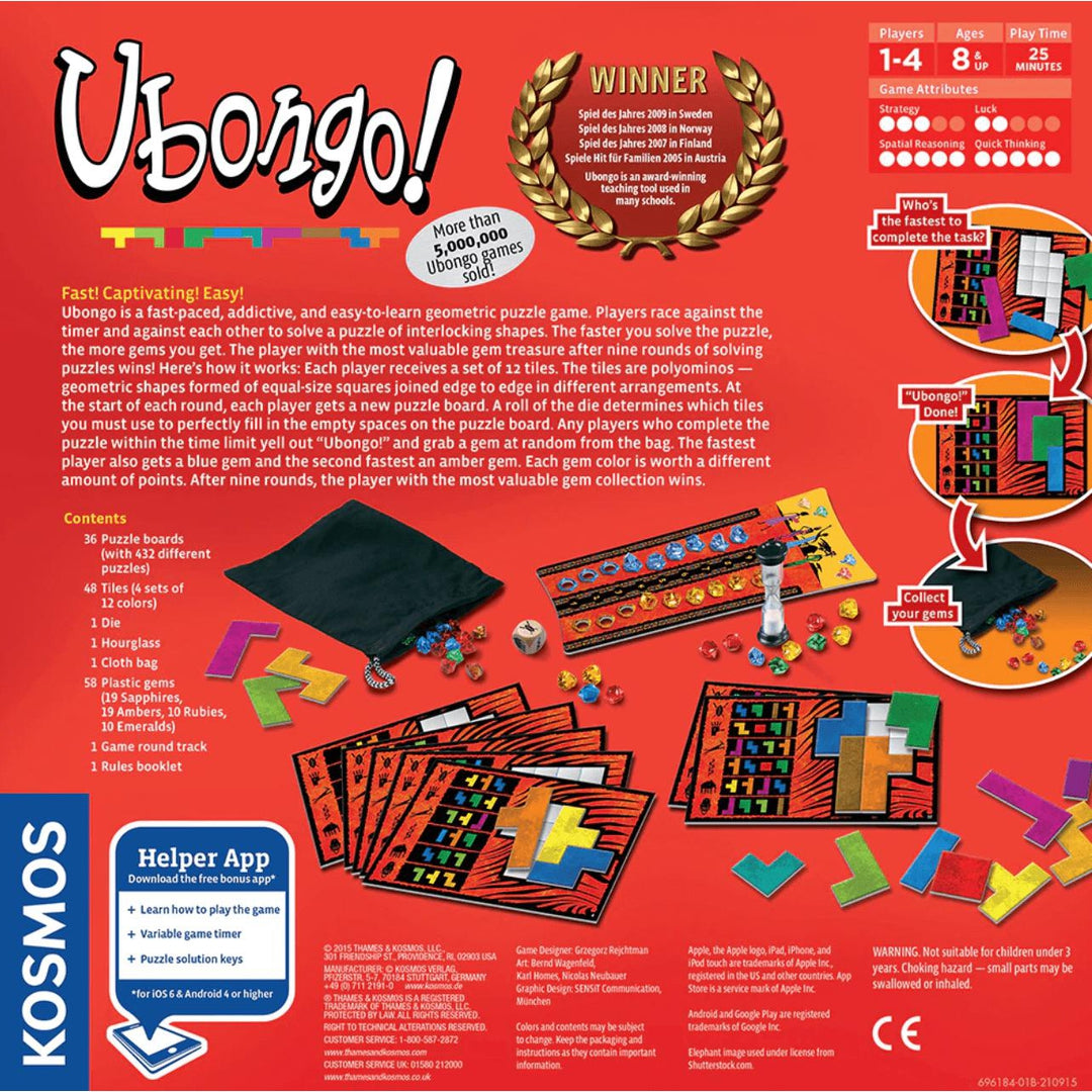 Ubongo Game Games Thames & Kosmos Prettycleanshop