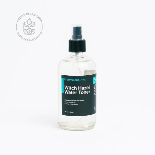 Witch Hazel Floral Water - Hydrosol DIY Pretty Clean Shop 250ml glass bottle with sprayer Prettycleanshop