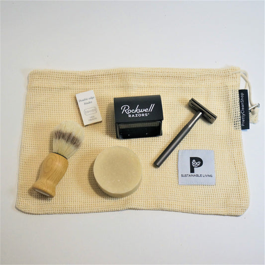 Zero-Waste Starter Kit: Shaving - All Skin Types Gift Set Multi Brand Gift Set Prettycleanshop