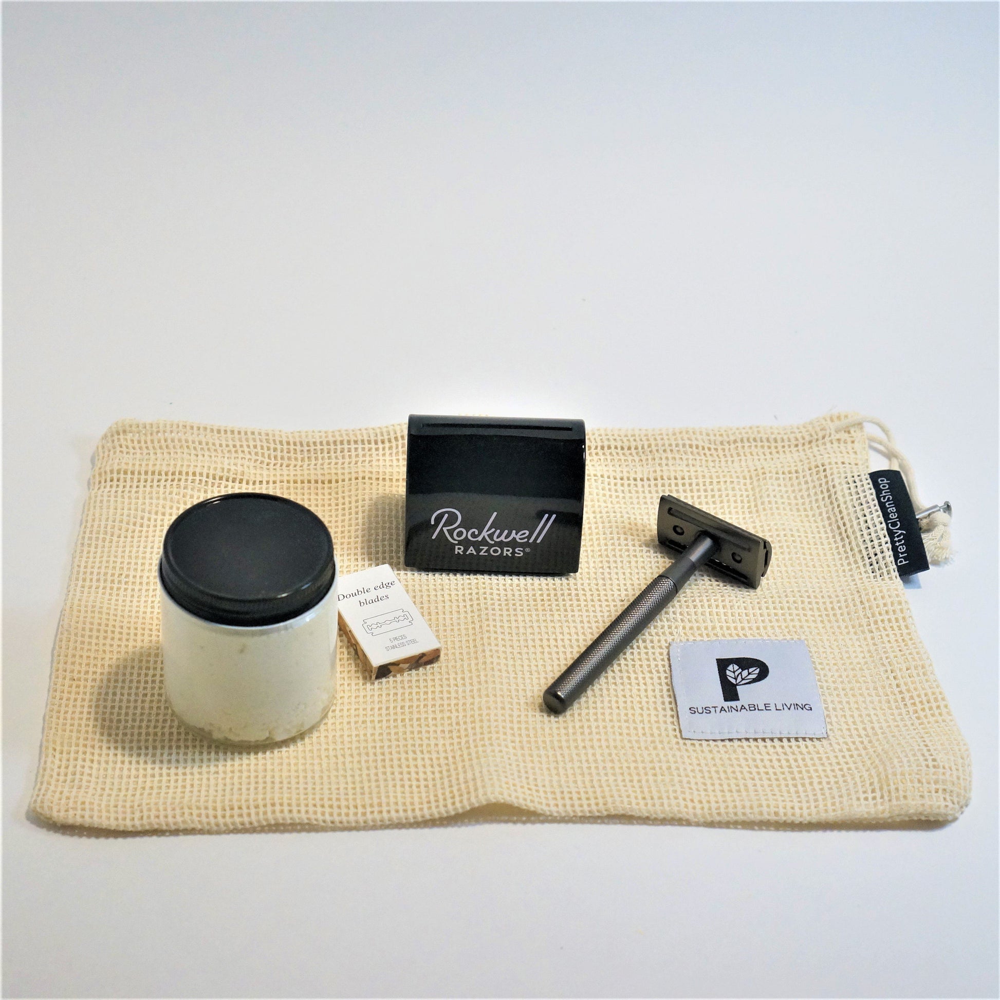 Zero-Waste Starter Kit: Shaving - Sensitive Skin Gift Set Multi Brand Gift Set Default Title Prettycleanshop